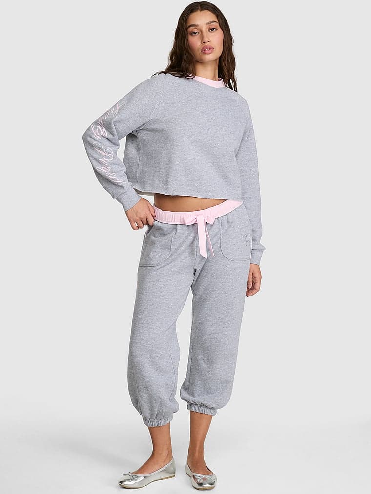 Женские брюки PINK Elle Campus Fleece™ Capri Sweatpants — фото 2