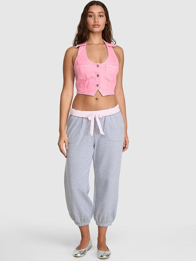 Женская одежда PINK Elle Denim Halter Top — фото 2