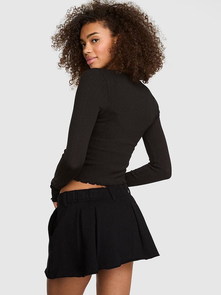 Женская одежда PINK Campus Fleece™ Pleated Skort — фото 2