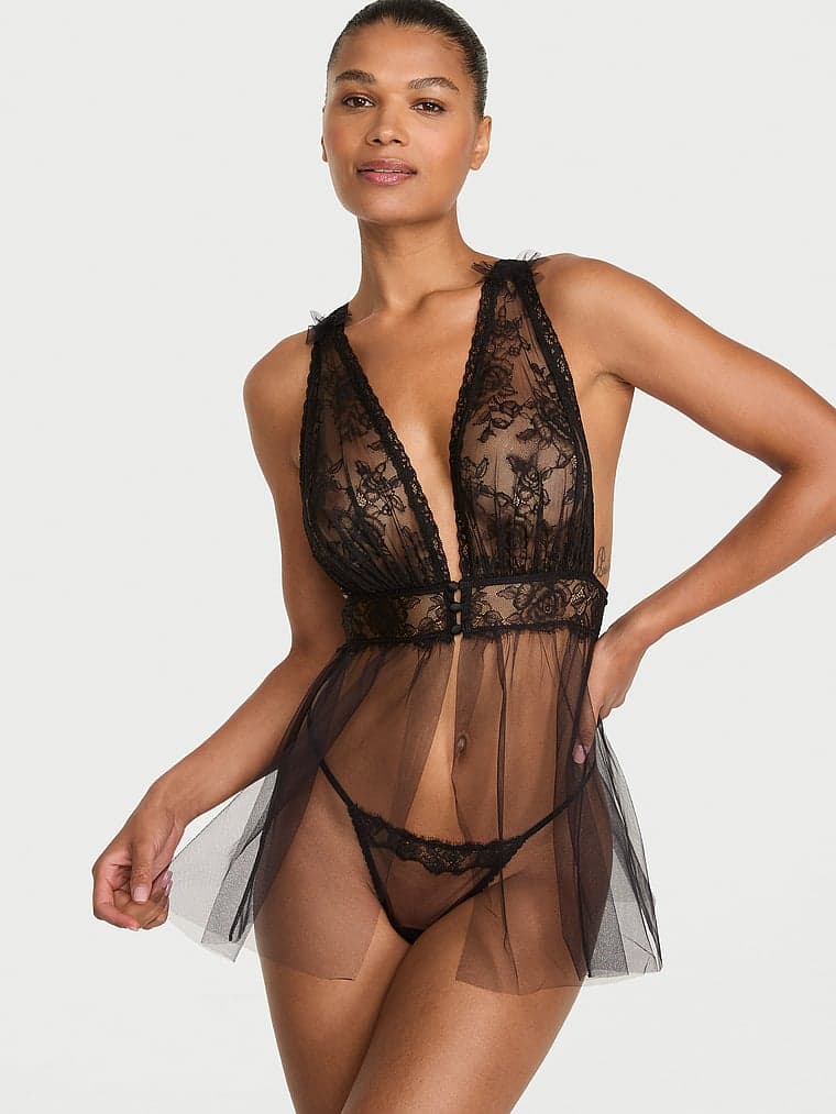 Бэби-долл Rose, глубокий вырез, кружево — Victoria's Secret