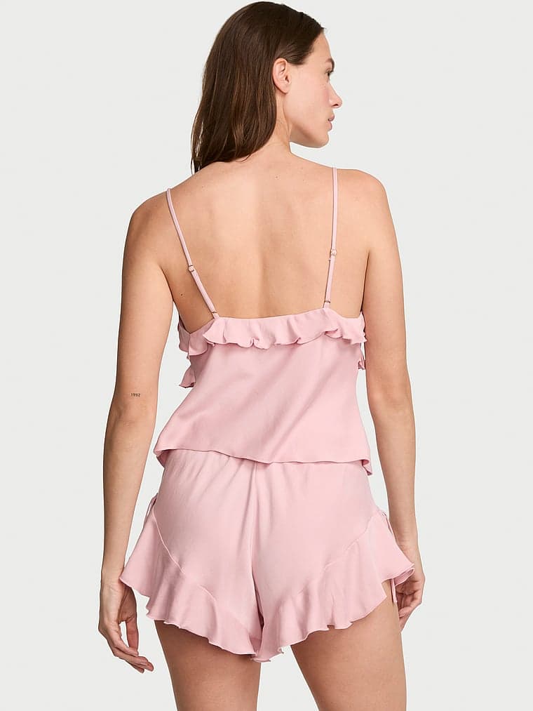 Комплект белья, оборки, с топом на бретелях, модал — Victoria's Secret — фото 2