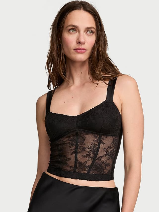 Бельё Rose, кружево, атлас — Victoria's Secret