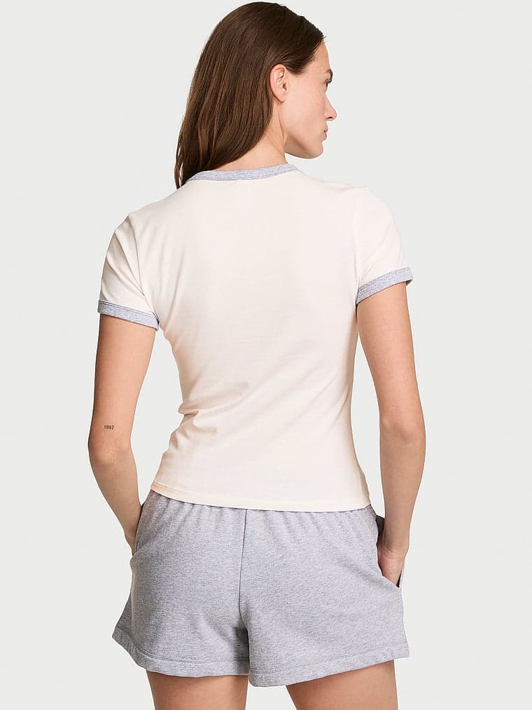 Женские футболки Victoria's Secret Stretch Cotton Ringer Tee — фото 2