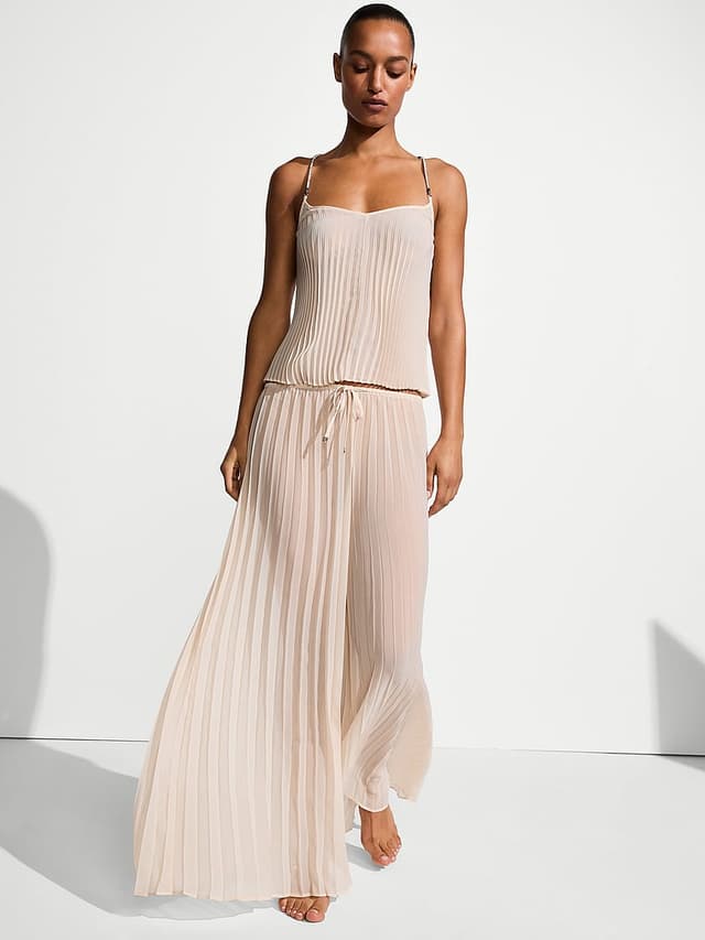 Женские брюки Victoria's Secret Beachwear Pleated Chiffon Pants