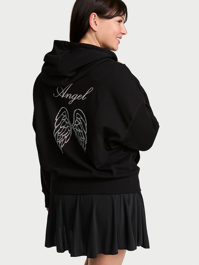Женское флисовое худи Victoria's Secret Iconic на молнии