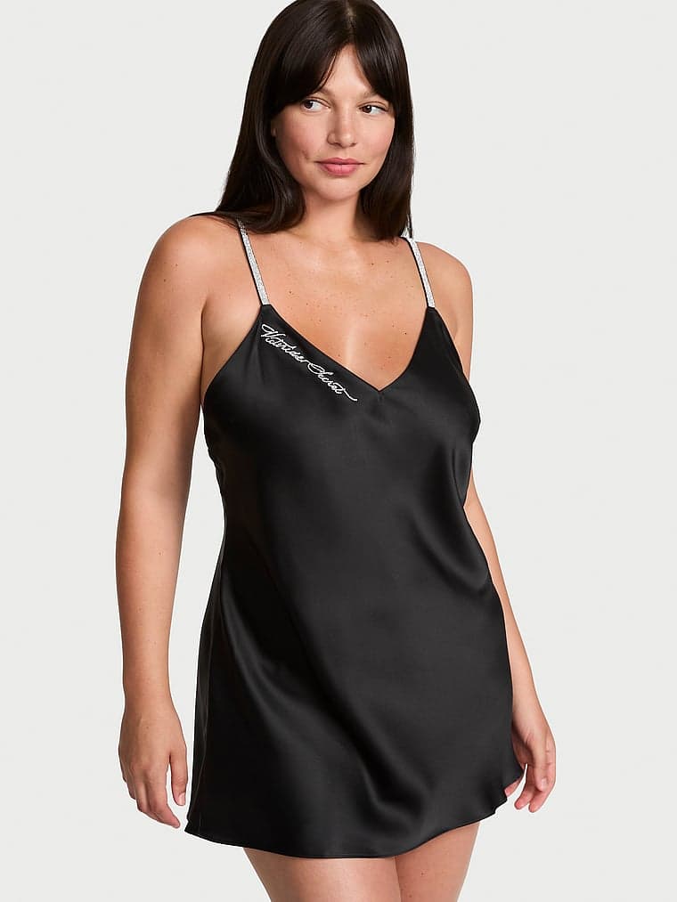 Сорочка Shine Script, атлас — Victoria's Secret