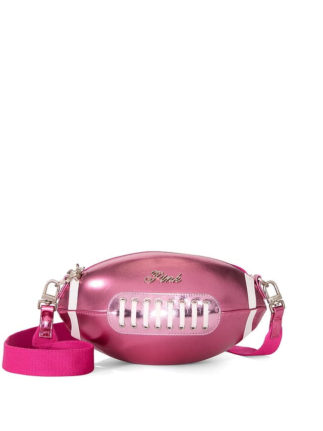 Женские сумки PINK Metallic Football Crossbody