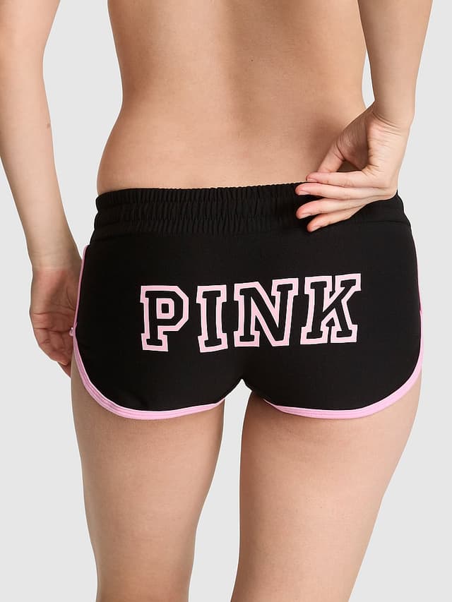 PINK Cotton Dorm Fleece Boyshort Panty