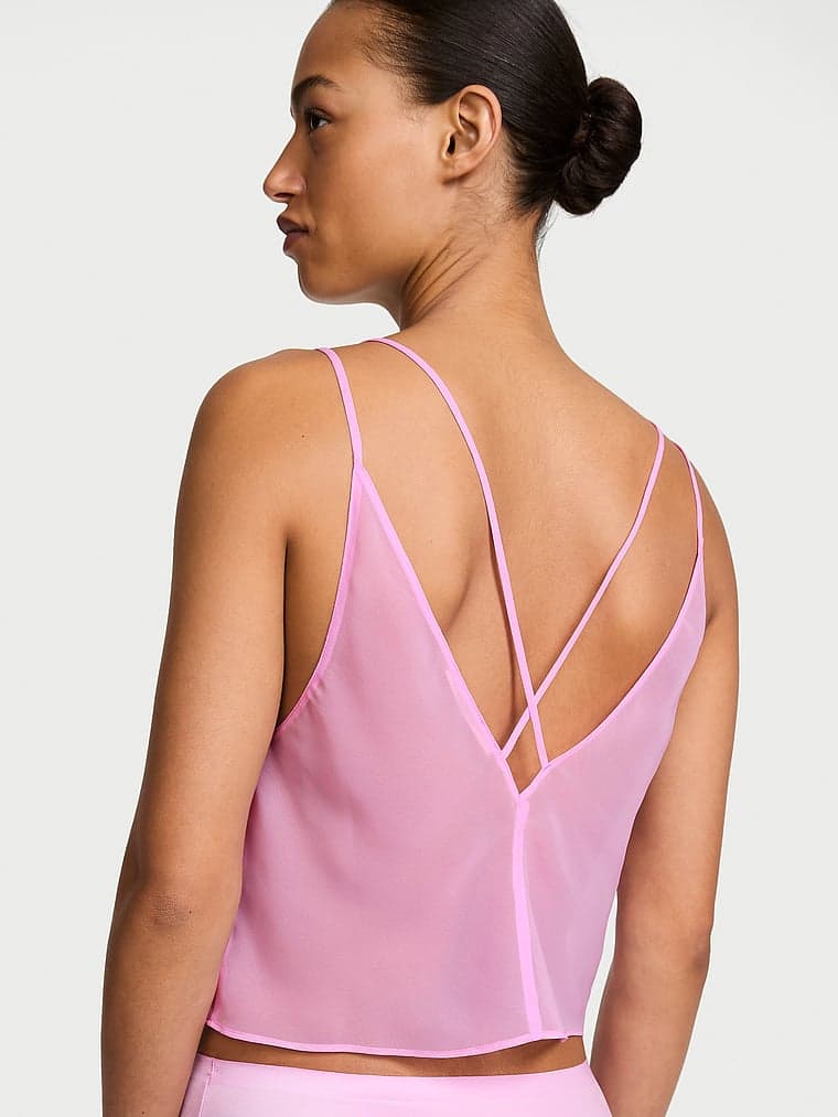 Пижама, с топом на бретелях, шифон — Victoria's Secret — фото 2