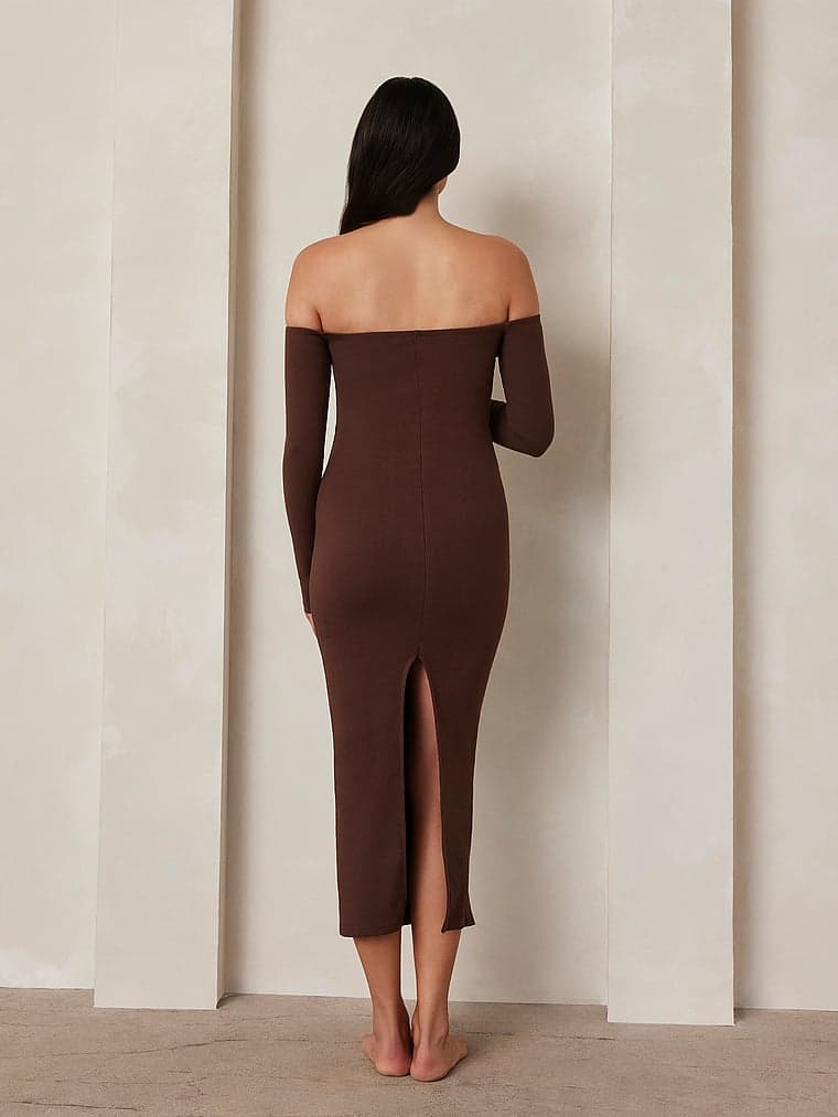 Женские платья Victoria's Secret Sculpting Rib Off the Shoulder Dress — фото 2