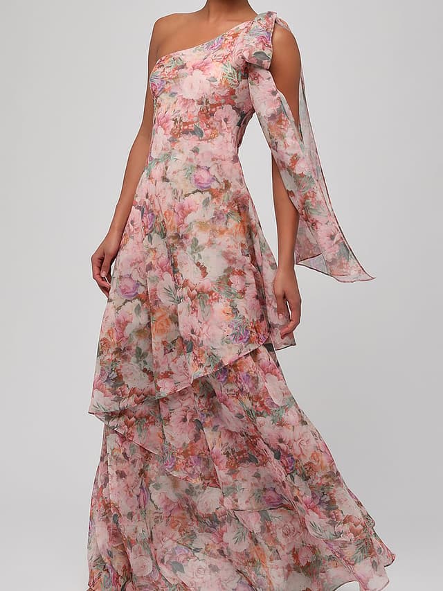 Женские платья Victoria's Secret Amara One Shoulder Tiered Maxi Dress