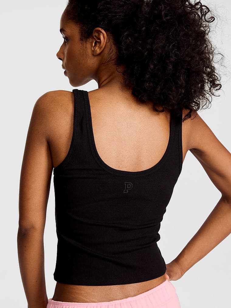 PINK All-Day Soft Rib Hook-and-Eye Tank Top — фото 2