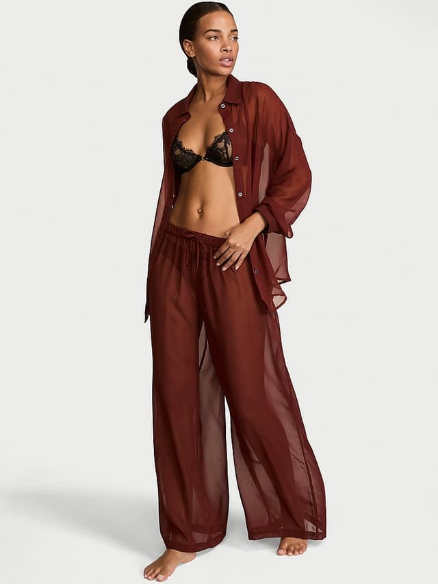 Женские брюки Victoria's Secret Chiffon Pleated Pant