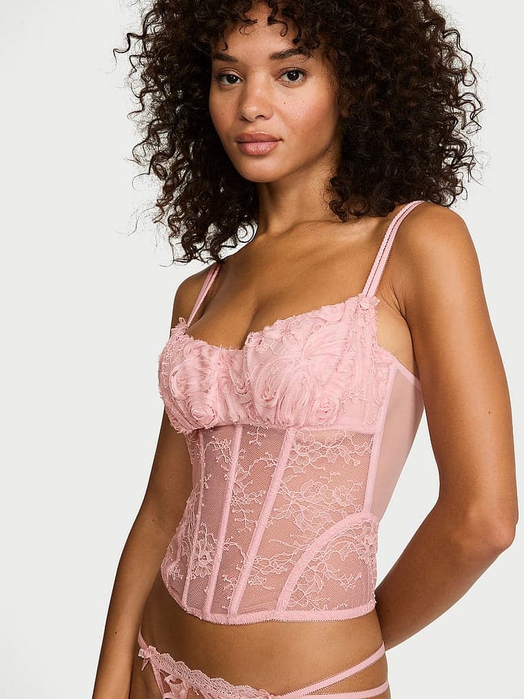 Корсет Wicked Rosette Reverie, вышивка — Victoria's Secret