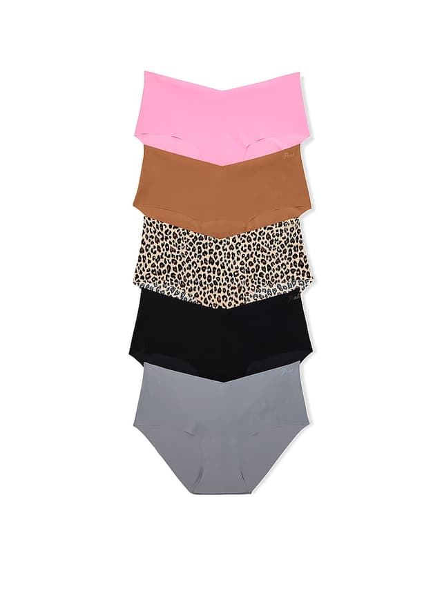 PINK 5-Pack No-Show Hiphugger Panties