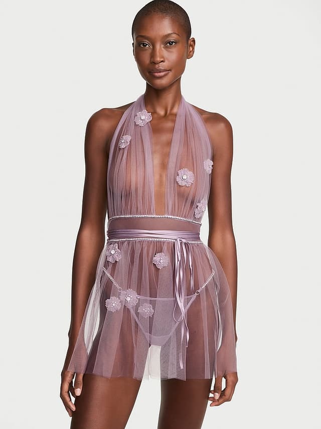 Женские платья Victoria's Secret Atelier Victoria's Secret Ethereal Embellished Tulle Mini Dress