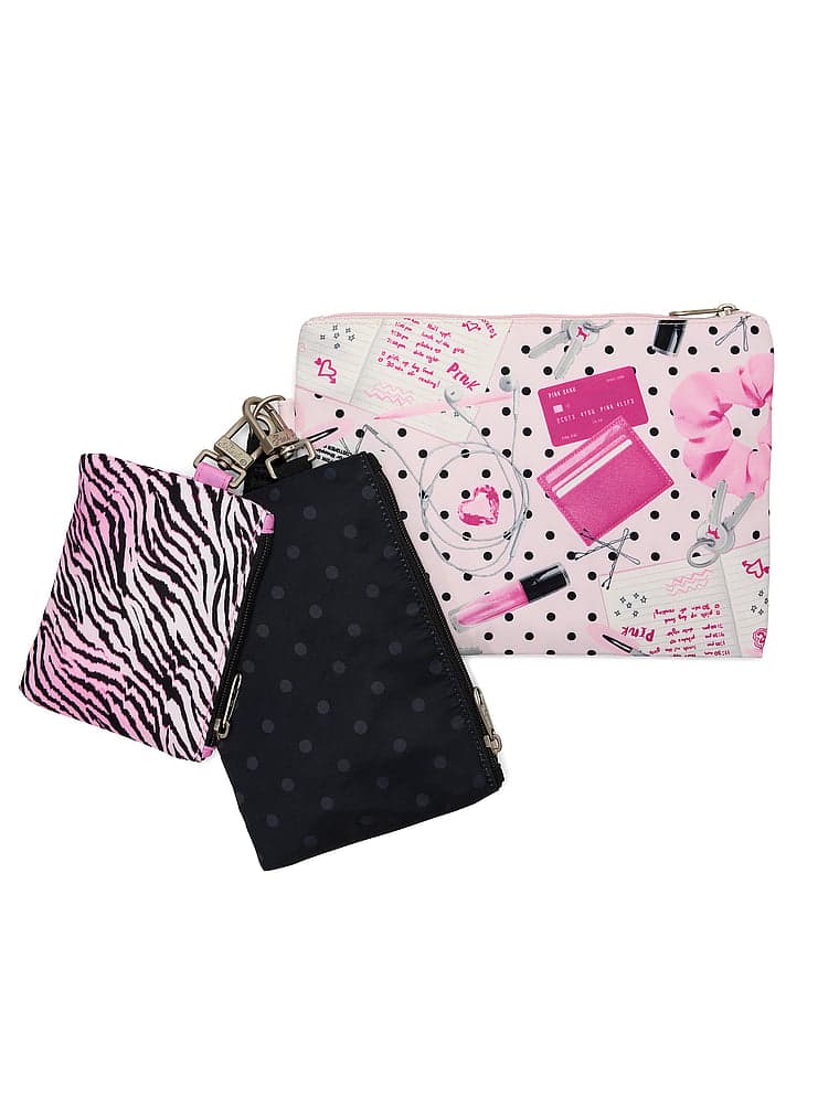 Женские сумки PINK 3-Pack Pouch Set — фото 2
