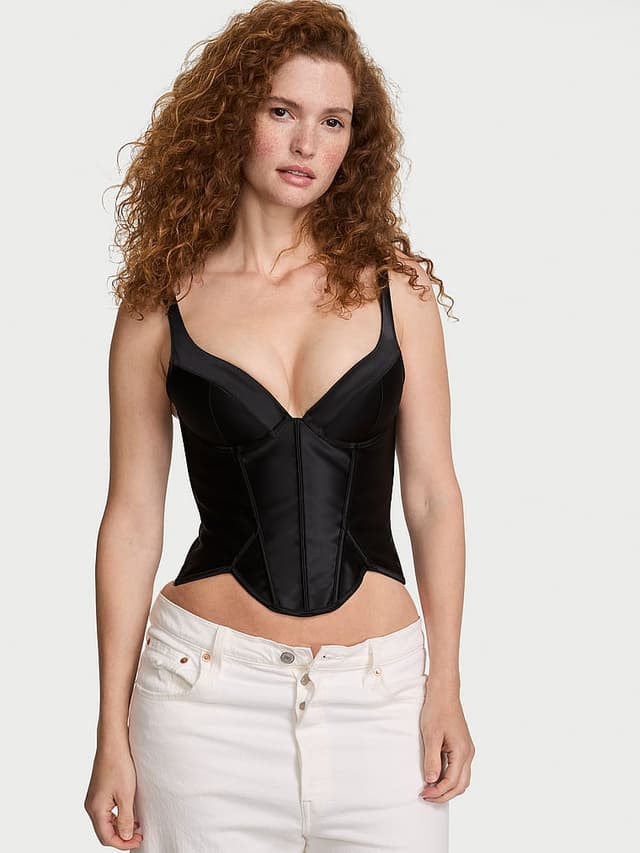 Корсет, пуш-ап, атлас — Victoria's Secret