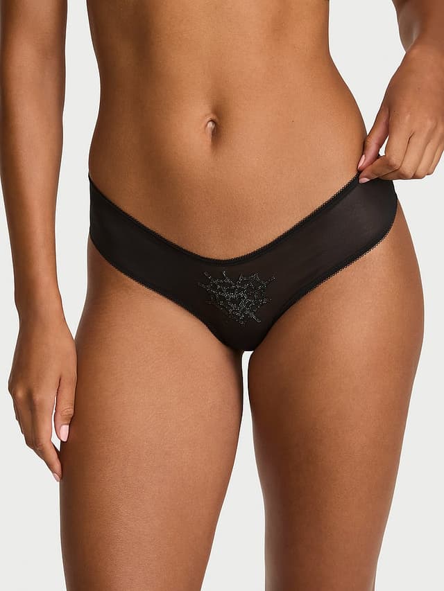 Трусы-чики Tease, высокая линия бедра, кружево — Victoria's Secret