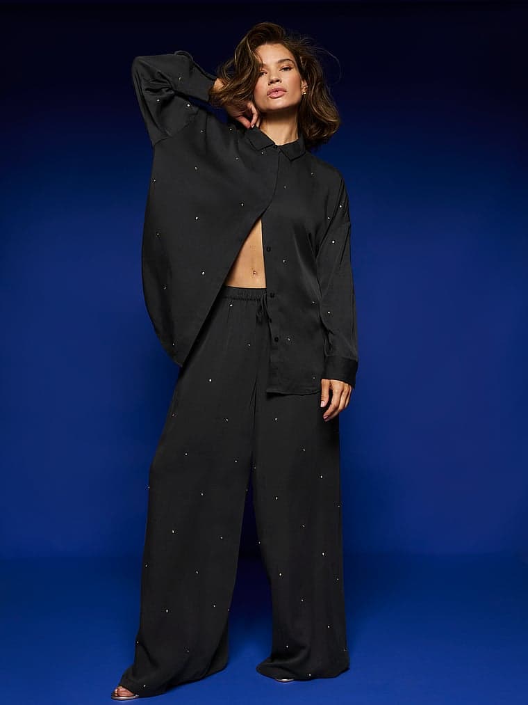 Женские брюки Victoria's Secret Chiffon Pleated Pant — фото 2