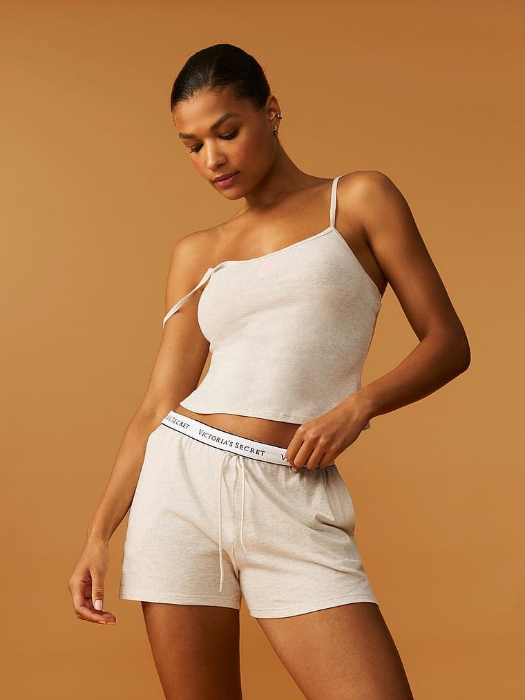 Пижамный комплект, с топом на бретелях, хлопок — Victoria's Secret — фото 2