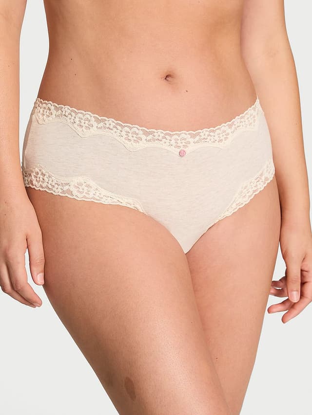Трусы-чики, хлопок, кружево — Victoria's Secret