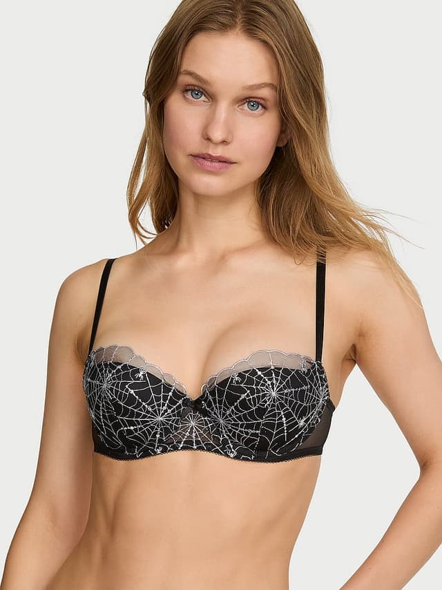 Бра-балконет Tease Spider, вышивка — Victoria's Secret