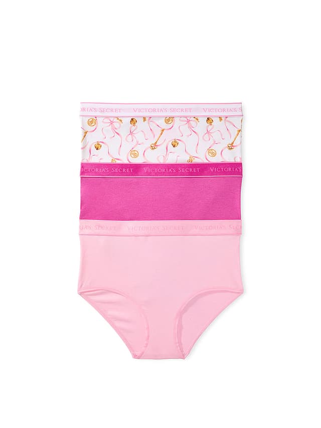 Victoria's Secret 3-Pack Logo Cotton Modern Brief Panties