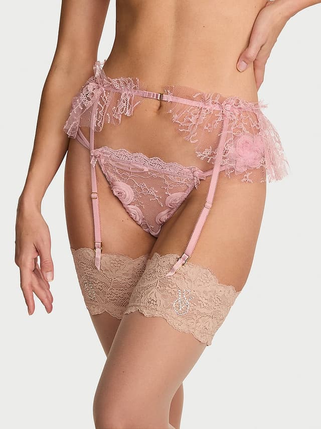 Пояс для чулок Rosette Reverie Garter, вышивка — Victoria's Secret