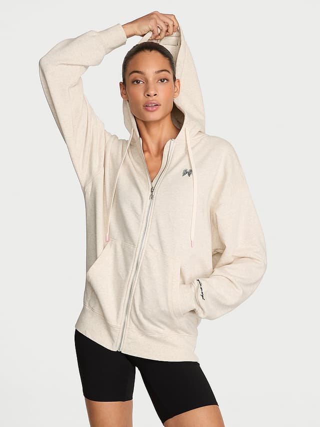 Женское флисовое худи Victoria's Secret Iconic на молнии