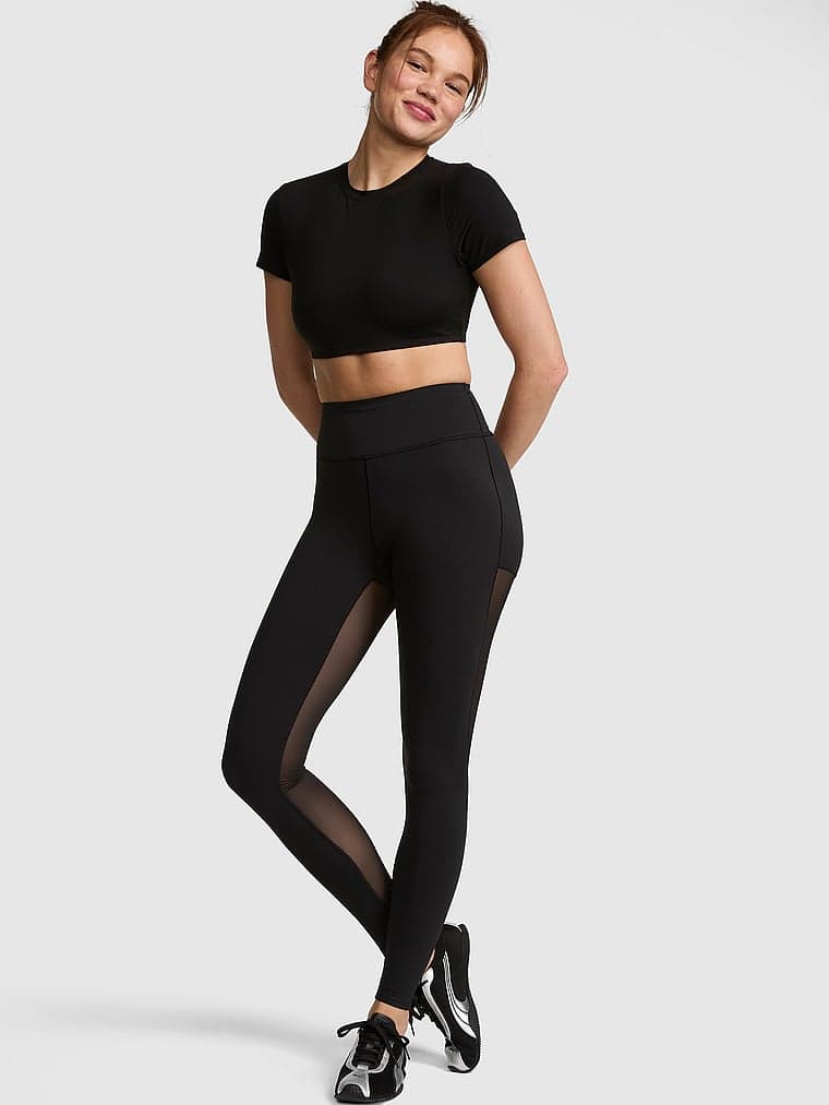Женские леггинсы PINK Relay Mesh Panel Leggings — фото 2