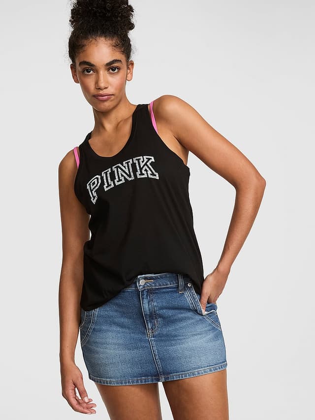Женская одежда PINK Campus Cotton™ Tank Top