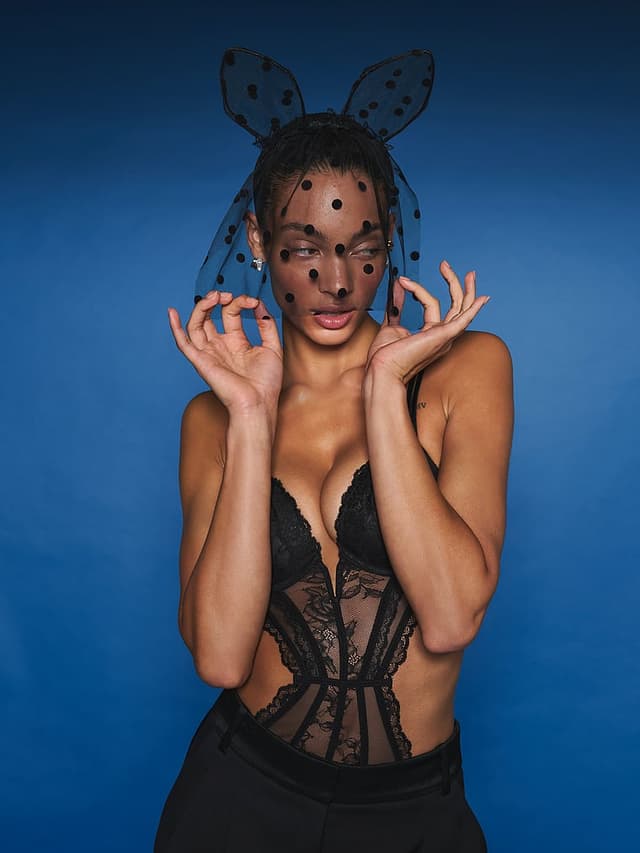Женские аксессуары для волос Victoria's Secret Bunny Ear Veil Headband