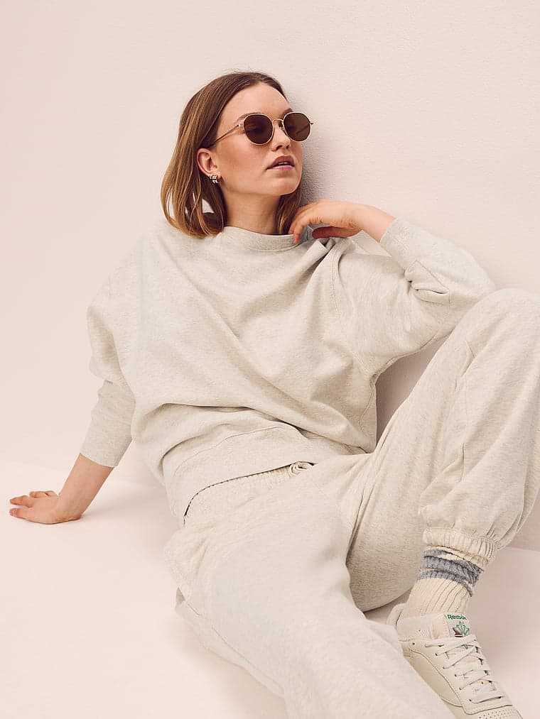Женский флисовый свитшот Victoria's Secret Iconic Crewneck